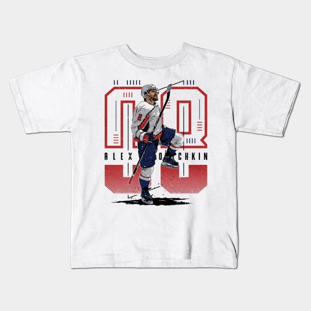 Alex Ovechkin Washington Future Kids T-Shirt by stevenmsparks